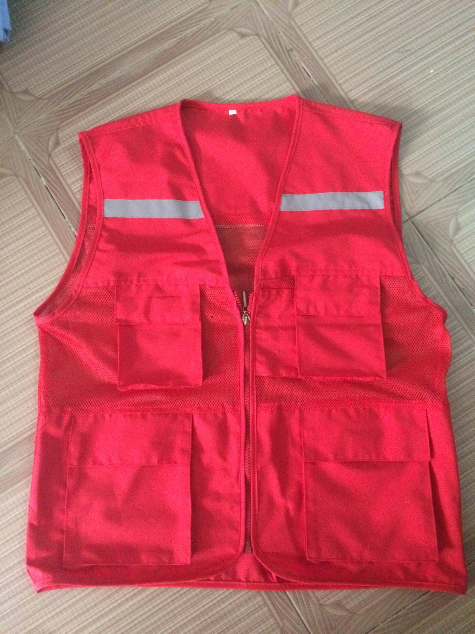 Áo ghile kỹ sư màu đỏ