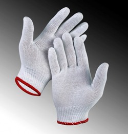 Găng tay len sợi bảo hộ 50G màu trắng ngà