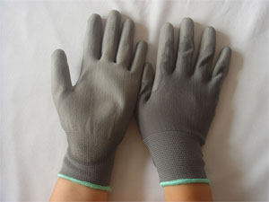 Găng tay chống tĩnh điện màu xám phủ PU