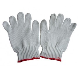 Găng tay len màu kem 45G